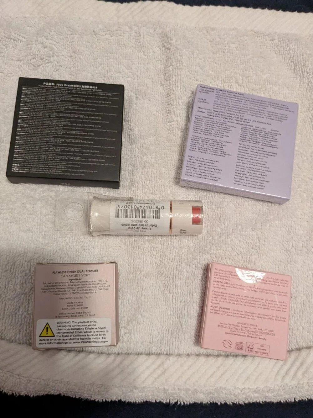 NIB bundle of 5 face products for face, eyes and lips